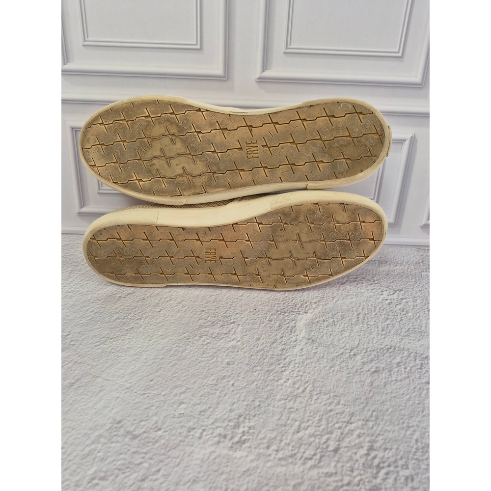 Frye Gia Canvas Slip On Sneakers Womens Size 11 M Beige 3470063 Coastal - Picture 8 of 13